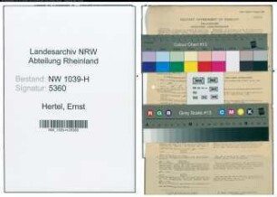 Entnazifizierung Ernst Hertel , geb. 24.01.1893 (Angestellter)