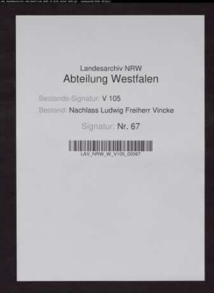17 Briefe von Emilie von der Reck (Tochter der Schwester Elisabeth)
