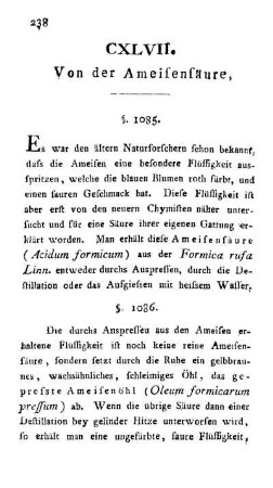 CXLVII. Von der Ameisensäure.