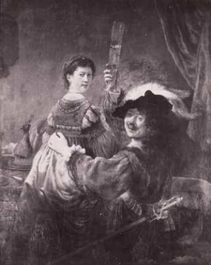Rembrandt mit Saskia auf dem Schoße