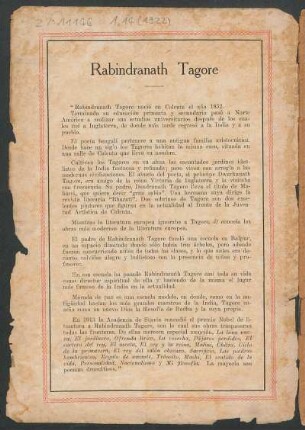 Rabindranath Tagore