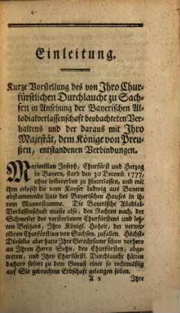 Abhandlungen und Materialien zum neuesten deutschen Staatsrechte und Reichsgeschichte des Jahres ... seit dem Absterben des letzten Churfürsten von Bayern Maximilian Josephs, 2. 1778