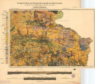 [5679 5680] Beuthen-Laurahuette, Geologische Karte von Preußen und benachbarten Bundesstaaten