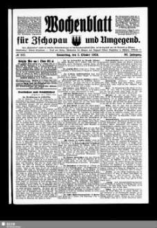 Wochenblatt für Zschopau und Umgegend : Zschopauer Tageblatt u. Anzeiger