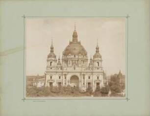 Berliner Dom: Ansicht von Westen (Bauzustand)
