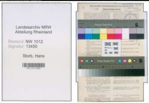Entnazifizierung Hans Storb , geb. 23.02.1908 (Landwirt)