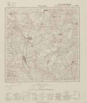 2948 Ringenwalde, Topographische Karte 1:25000 (4cm - Karte)