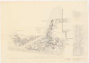 Garten Daniel, Marburg: Pflanzplan Stauden 1:50