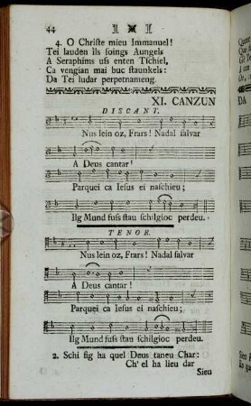 XI. Canzun Da Nadal