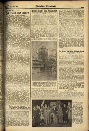 Zweite Ausgabe vom Montag, den 05. September 1938.