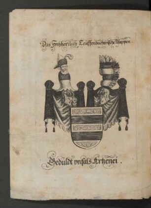 Das Freiherrlich Teuffenbacherische Wappen [Kupferstich]