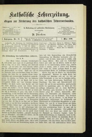 ¬Die¬ Bedeutung des katholischen Lehrers