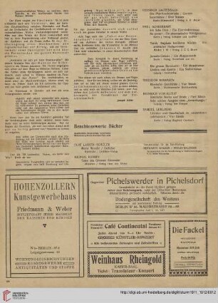 Beachtenswerte Bücher