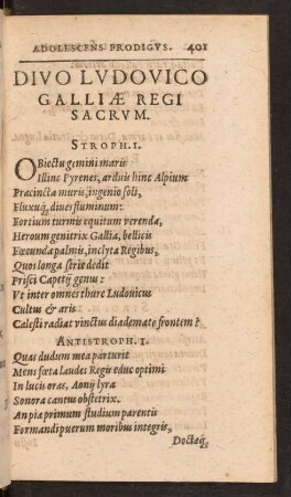 Divo Ludovico Galliae Regi Sacrum.