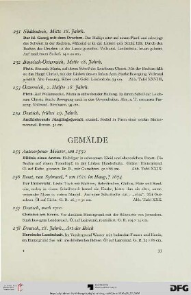 Gemälde (Nr. 255-281)
