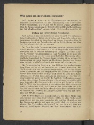 Wie wird ein Betreibsrat gewählt?