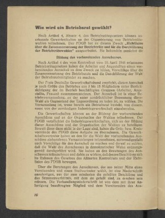 Wie wird ein Betreibsrat gewählt?