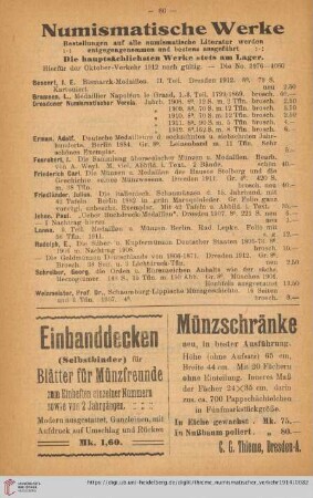 Numismatische Werke