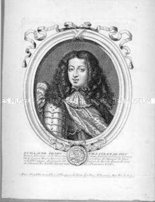 Porträt des Statthalters der Niederlande Wilhelm Heinrich von Oranien - Wilhelm III. von Oranien