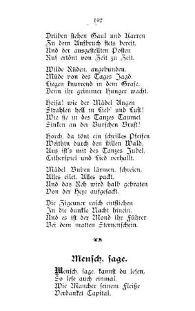 Mensch, sage
