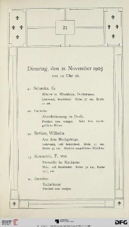 Dienstag, den 21. November 1905 (Nr. 90-174)