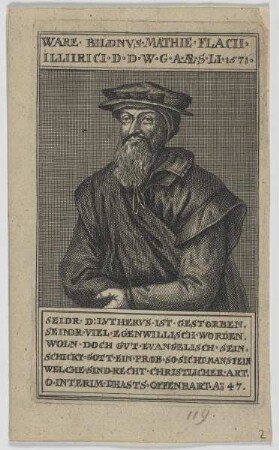 Bildnis des Matthias Flacius Illyricus
