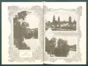 [Vistas de] Lugo : Paisaje del Río Miño[,] Lugo - Las torres de la catedral, vistas desde la muralla [y] Otro paisaje del Río Miño [Fot. especiales para Céltiga, por F. Dopazo]