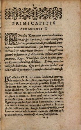 Aphorismi Doctrinae Iesvitarvm Et Aliorvm Aliquot Pontificiorum Doctorum : Quibus verus Christianismus corrumpitur, pax publica turbatur, & vincula societatis humana tolluntur ... ; Accesserunt octavae huic editioni, Propositiones Doctrinae Jesuitarum & aliorum Pontificiorum, collectae ab authore libelli Anglici, cuius titulus est, ...