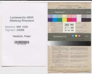 Entnazifizierung Peter Heidrich , geb. 30.09.1898 (Kaufmaennischer Angestellter)