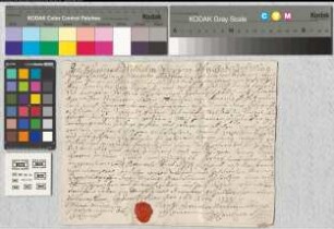 Gisbert Wilhelm Freiherr von Bodelschwing, Herr zu Bodelschwing, Mengede, Sandforth usw. macht bekannt, dass ihn Abt Benedikt mit dem Gut Lohaus im Kirchspiel Olfen und Richtershof im Kirchspiel Selm belehnt hat. Er hat von seinem Bevollmächtigten Lic. iur. Johann Franz Contzen huldigen lassen im Beisein von Adolf Wilhelm Bernardi und Cand. iur. Ernst Josef Wasserfort.-Es siegelt der Bevollmächtigte, Or., Petschaft und Unterschrift des Bevollmächtigten