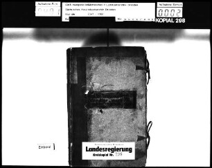 Kopial Leipziger Kreis / Alte Aufschrift: "Copial im Leipzigischen Kreiße"