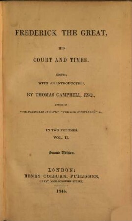 Frederick the Great, his court and times, 2