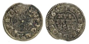 1/16 Taler, Kgl. Linie Frederik III (1648 - 1670) als Erzbischof von Bremen und Verden (1634 - 1648)