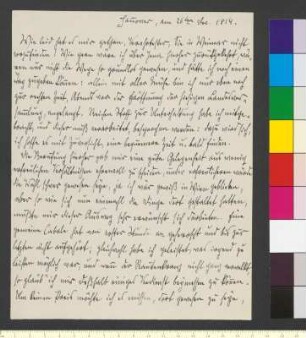 Brief von Sartorius, Georg Friedrich Christoph an Goethe, Johann Wolfgang von