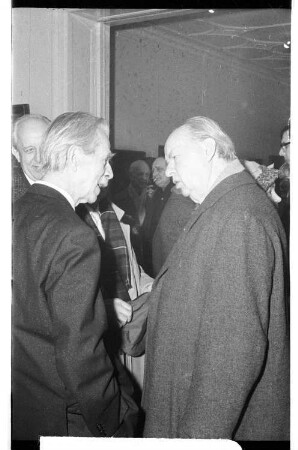 Kleinbildnegativ: Ausstellung in der Ladengalerie, „Der alte Maler“, 1966