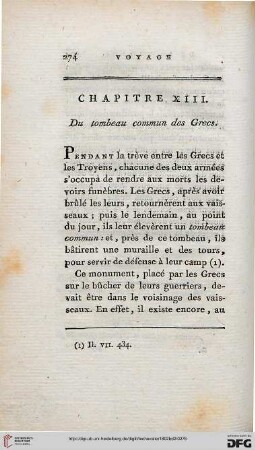 Chapitre XIII: Du tombeau commun des Grecs