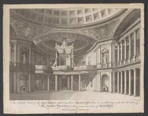 London, Pantheon mit Königsloge zur Händel-Gedächtnisfeier 1784