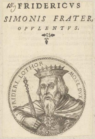 Bildnis des Fridericus I.