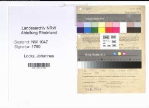 Entnazifizierung Johannes Locks , geb. 04.07.1896 (Kaufmann)