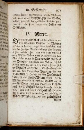 IV. Morea.