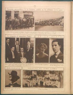 La recepción al comandante Franco