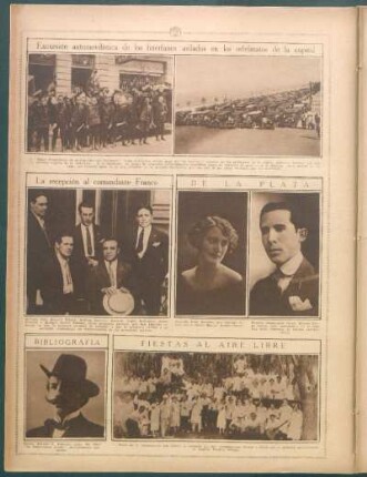 La recepción al comandante Franco