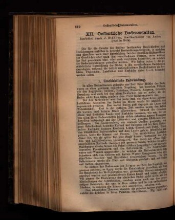 XII. Oeffentliche Badeanstalten.