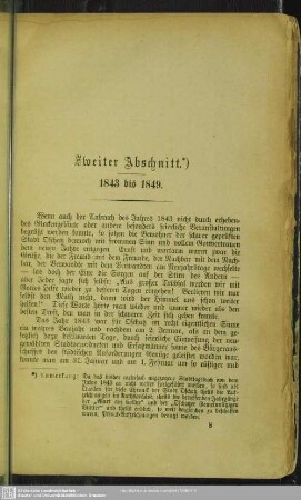 Zweiter Abschnitt. 1843 bis 1849