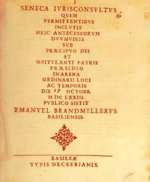 Seneca iurisconsultus
