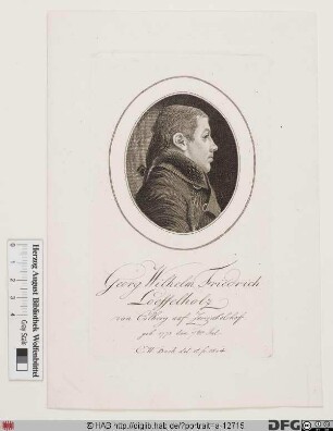 Bildnis Georg Wilhelm Friedrich Frhr. Löffelholz (von Colberg)