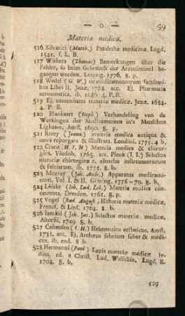 Materia medica.