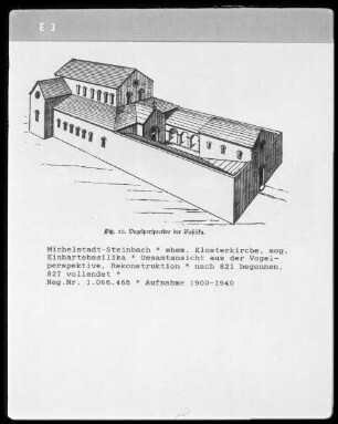 Michelstadt-Steinbach, Einhardsbasilika, Gesamtansicht