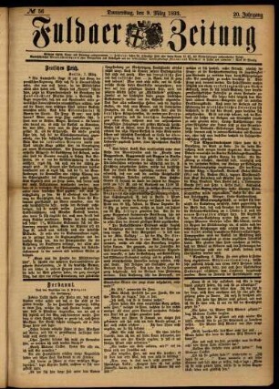 Ausgabe vom Donnerstag, den 09. März 1893.
