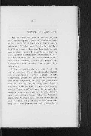 Hamburg, den 4. Dezember 1905